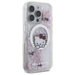 Hello Kitty HKHMP16LLSWKH White Hardcase Liquid Glitter Sweet Kitty Bows M Kryt iPhone 16 Pro