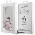 Hello Kitty HKHMP16LLSWKH White Hardcase Liquid Glitter Sweet Kitty Bows M Kryt iPhone 16 Pro