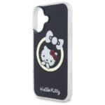 Hello Kitty HKHMP16SHFLBK Black Hardcase IML Fun Bow MagSafe Kryt iPhone 16