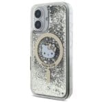 Hello Kitty HKHMP16SLGDIK Black Gold Hardcase Liquid Glitter Fever MagSa Kryt iPhone 16