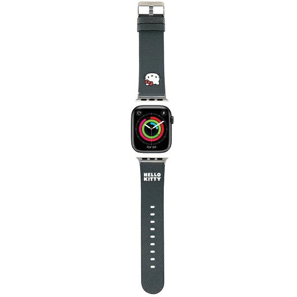Hello Kitty Strap HKAWMPGKHK Apple Watch SE/11/10/9/8/7/6/5/4/3 (42/41/40/38mm) Black Strap Kitty Head