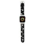 Hello Kitty Strap HKAWMPSAPSK Apple Watch SE/11/10/9/8/7/6/5/4/3 (42/41/40/38mm) Black Strap Heads & Bows Pattern