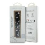 Hello Kitty Strap HKAWMPSAPSK Apple Watch SE/11/10/9/8/7/6/5/4/3 (42/41/40/38mm) Black Strap Heads & Bows Pattern