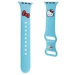 Hello Kitty Strap HKAWMSCHBLB Apple Watch SE/11/10/9/8/7/6/5/4/3 (42/41/40/38mm) Blue Strap Silicone Kitty Head