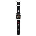 Hello Kitty Strap HKAWMSCHBLK Apple Watch SE/11/10/9/8/7/6/5/4/3 (42/41/40/38mm) Black Strap Silicone Kitty Head