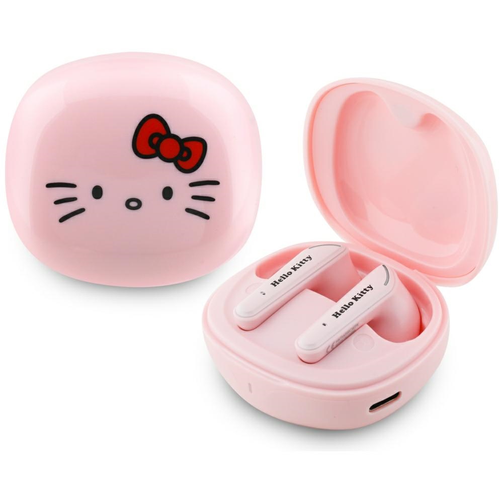 Hello Kitty TWS O Glossy Finish Pink Headphones