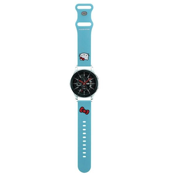 Hello Kitty Universal Strap HKUWLSCHBLB Silicone Kitty Head Blue 22mm