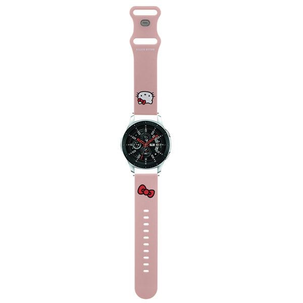 Hello Kitty Universal Strap HKUWLSCHBLP Silicone Kitty Head Pink Strap 22mm
