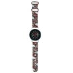 Hello Kitty Universal Strap HKUWLSDGPTP Silicone Tags Graffiti Pink Strap 22mm