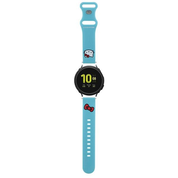 Hello Kitty Universal Strap HKUWMSCHBLB Silicone Kitty Head Blue 20mm