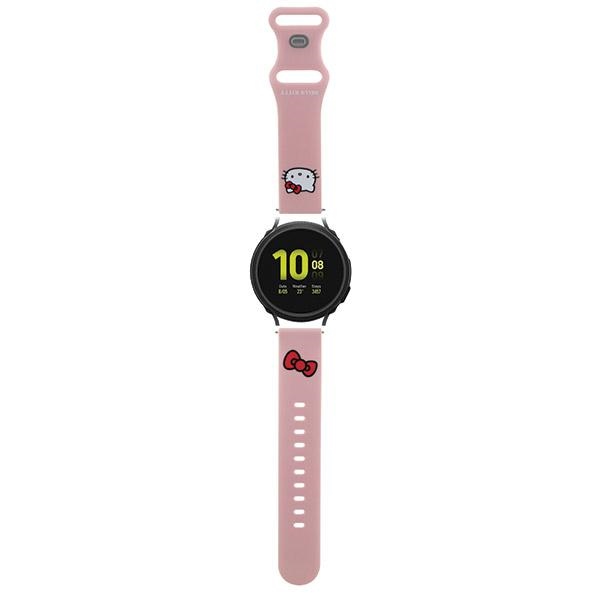 Hello Kitty Universal Strap HKUWMSCHBLP Silicone Kitty Head Pink Strap 20mm