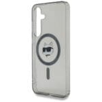 Karl Lagerfeld Button Choupette Head Printed Logo MagSafe Black Kryt Samsung Galaxy S25