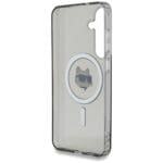 Karl Lagerfeld Button Choupette Head Printed Logo MagSafe Black Kryt Samsung Galaxy S25