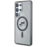 Karl Lagerfeld Button Karl & Choupette Heads Printed Logo MagSafe blac Kryt Samsung Galaxy S25 Ultra