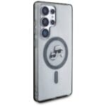 Karl Lagerfeld Button Karl & Choupette Heads Printed Logo MagSafe blac Kryt Samsung Galaxy S25 Ultra