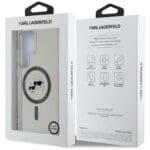 Karl Lagerfeld Button Karl & Choupette Heads Printed Logo MagSafe blac Kryt Samsung Galaxy S25 Ultra