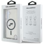 Karl Lagerfeld Button Karl & Choupette Heads Printed Logo MagSafe Black Kryt Samsung Galaxy S25