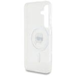 Karl Lagerfeld Button Karl Head Printed Logo MagSafe White Kryt Samsung Galaxy S25