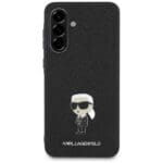 Karl Lagerfeld Fixed Glitter Ikonik Logo Metal Pin Black Kryt Samsung Galaxy A36 5G