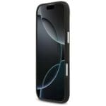 Karl Lagerfeld FW Grained Karl & Choupette Heads Pins & Logo Black Kryt iPhone 17 Air