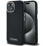 Karl Lagerfeld FW Metal Plate MagSafe Black Kryt iPhone 15