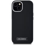 Karl Lagerfeld FW Metal Plate MagSafe Black Kryt iPhone 15