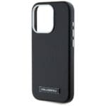 Karl Lagerfeld FW Metal Plate MagSafe Black Kryt iPhone 15 Pro