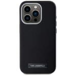 Karl Lagerfeld FW Metal Plate MagSafe Black Kryt iPhone 15 Pro Max