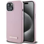 Karl Lagerfeld FW Metal Plate MagSafe Pink Kryt iPhone 15