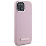 Karl Lagerfeld FW Metal Plate MagSafe Pink Kryt iPhone 15