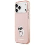 Karl Lagerfeld IML Aquarelle Choupette & Logo MagSafe Pink Kryt iPhone 17 Pro Max