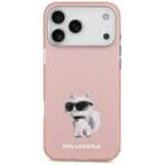 Karl Lagerfeld IML Aquarelle Choupette & Logo MagSafe Pink Kryt iPhone 17 Pro Max
