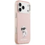 Karl Lagerfeld IML Aquarelle Choupette & Logo MagSafe Pink Kryt iPhone 17 Pro Max