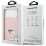 Karl Lagerfeld IML Aquarelle Choupette & Logo MagSafe Pink Kryt iPhone 17 Pro Max
