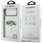 Karl Lagerfeld IML Choupette Sketch Logo MagSafe Clear Kryt iPhone 17 Pro Max
