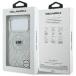 Karl Lagerfeld IML Karl Head Logo MagSafe Grey Kryt iPhone 17 Pro