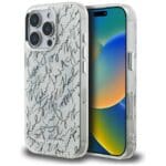 Karl Lagerfeld IML Karl Script Pattern MagSafe White Kryt iPhone 16 Pro Max