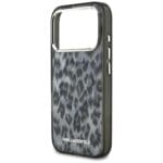 Karl Lagerfeld IML Leopard Pattern MagSafe Black Kryt iPhone 17 Pro