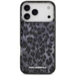 Karl Lagerfeld IML Leopard Pattern MagSafe Black Kryt iPhone 17 Pro Max