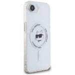 Karl Lagerfeld IML Metal Choupette Head MagSafe White Kryt iPhone 16e