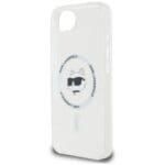 Karl Lagerfeld IML Metal Choupette Head MagSafe White Kryt iPhone 16e