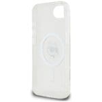 Karl Lagerfeld IML Metal Choupette Head MagSafe White Kryt iPhone 16e