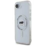 Karl Lagerfeld IML Metal Karl Head MagSafe White Kryt iPhone 16e