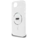 Karl Lagerfeld IML Metal Karl Head MagSafe White Kryt iPhone 16e