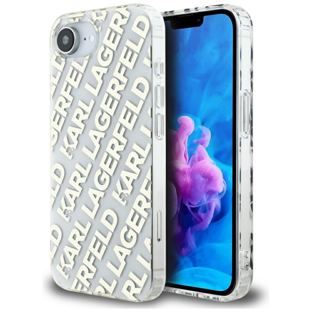 Karl Lagerfeld IML Repeat Logo Gold Kryt iPhone 16e
