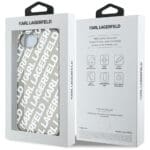 Karl Lagerfeld IML Repeat Logo Silver Kryt iPhone 16e