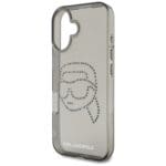 Karl Lagerfeld IML Rhinestones Karl Head Black Kryt iPhone 16