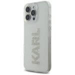 Karl Lagerfeld IML Rhinestones Logo Transparent Kryt iPhone 16 Pro