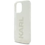 Karl Lagerfeld IML Rhinestones Logo Transparent Kryt iPhone 16 Pro