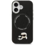 Karl Lagerfeld Karl & Choupette Pins MagSafe Black Kryt iPhone 17